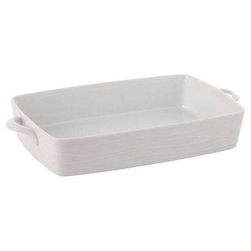 Image of Tesco Orbit Rectangular Porcelain Roasting Dish, White