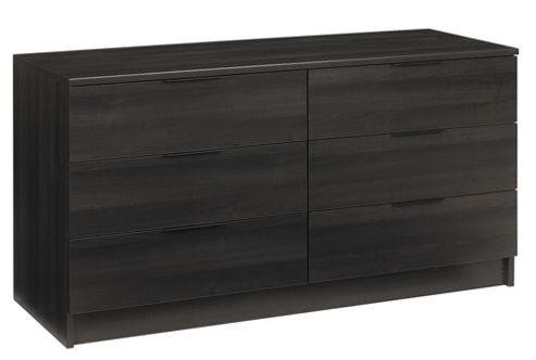 Image of Gami Brooklyn 6 Drawer Chest - Plum Wood