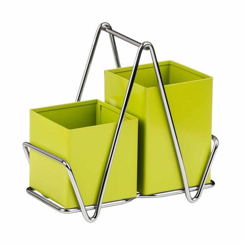 Image of Premier Housewares Cutlery Caddy, Lime Green
