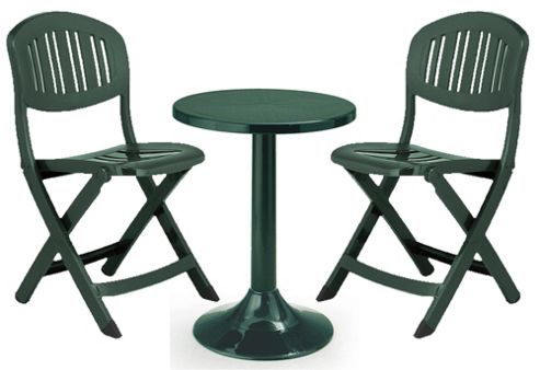 Image of Nardi Tucano 3 Piece Bistro Set - Green