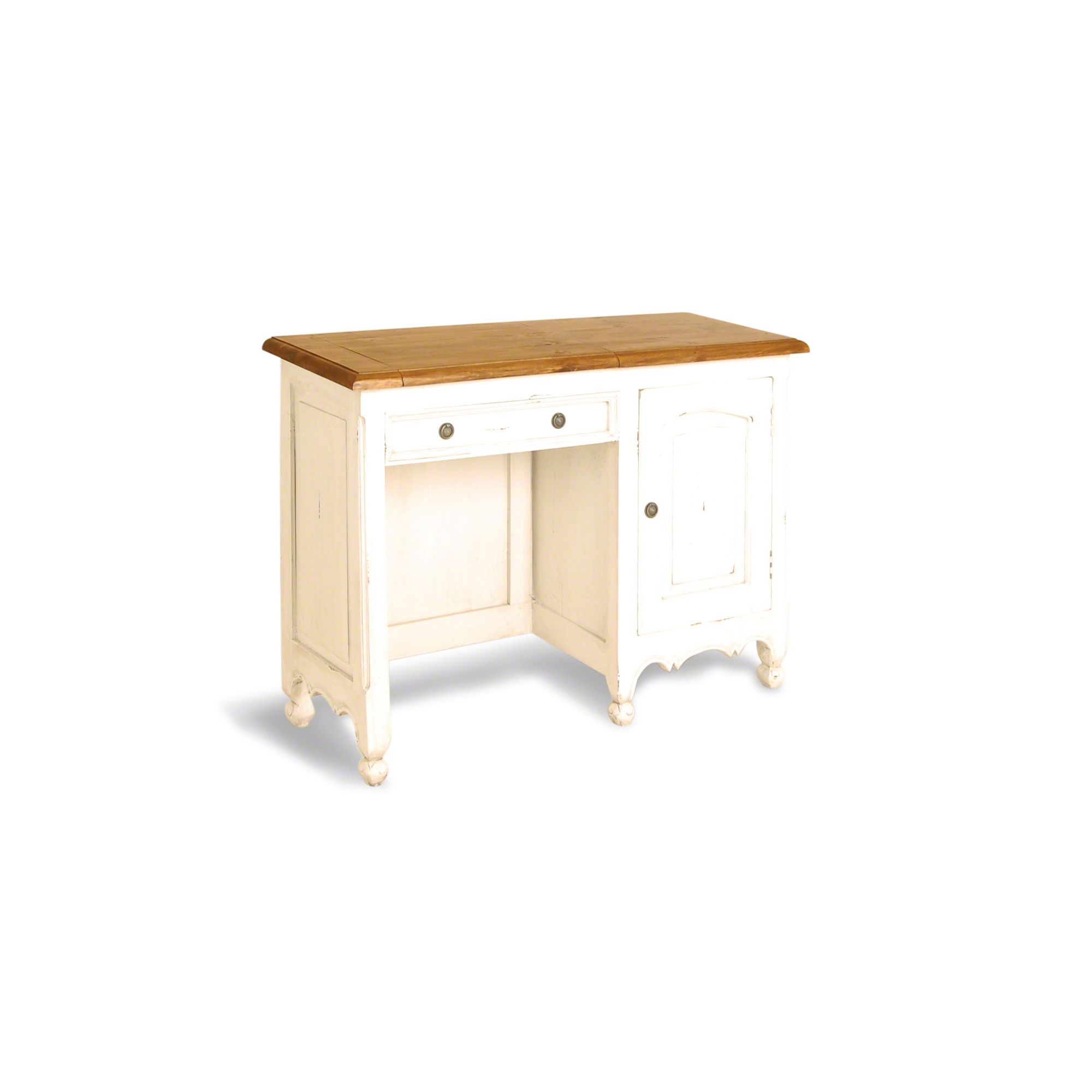 Oceans Apart Painted Provence Small Vanity Table in Antique White at Tesco Direct