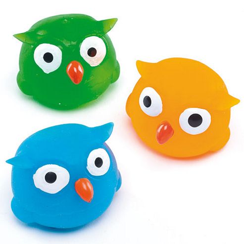 Image of Squeezy Light Up Owls (pack Of 4)