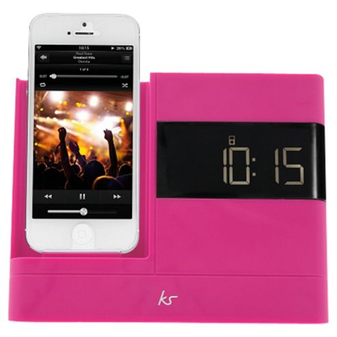 Image of Kitsound X-dock With Fm Radio For Iphone 5/5s, Pink