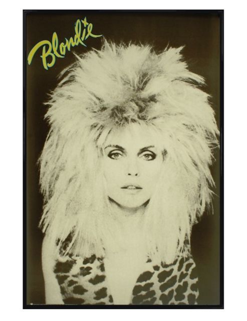 Image of Gloss Black Framed Blondie Debbie Harry Hair Poster