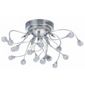 Brilliant Nash Flush Ceiling Light in Chrome