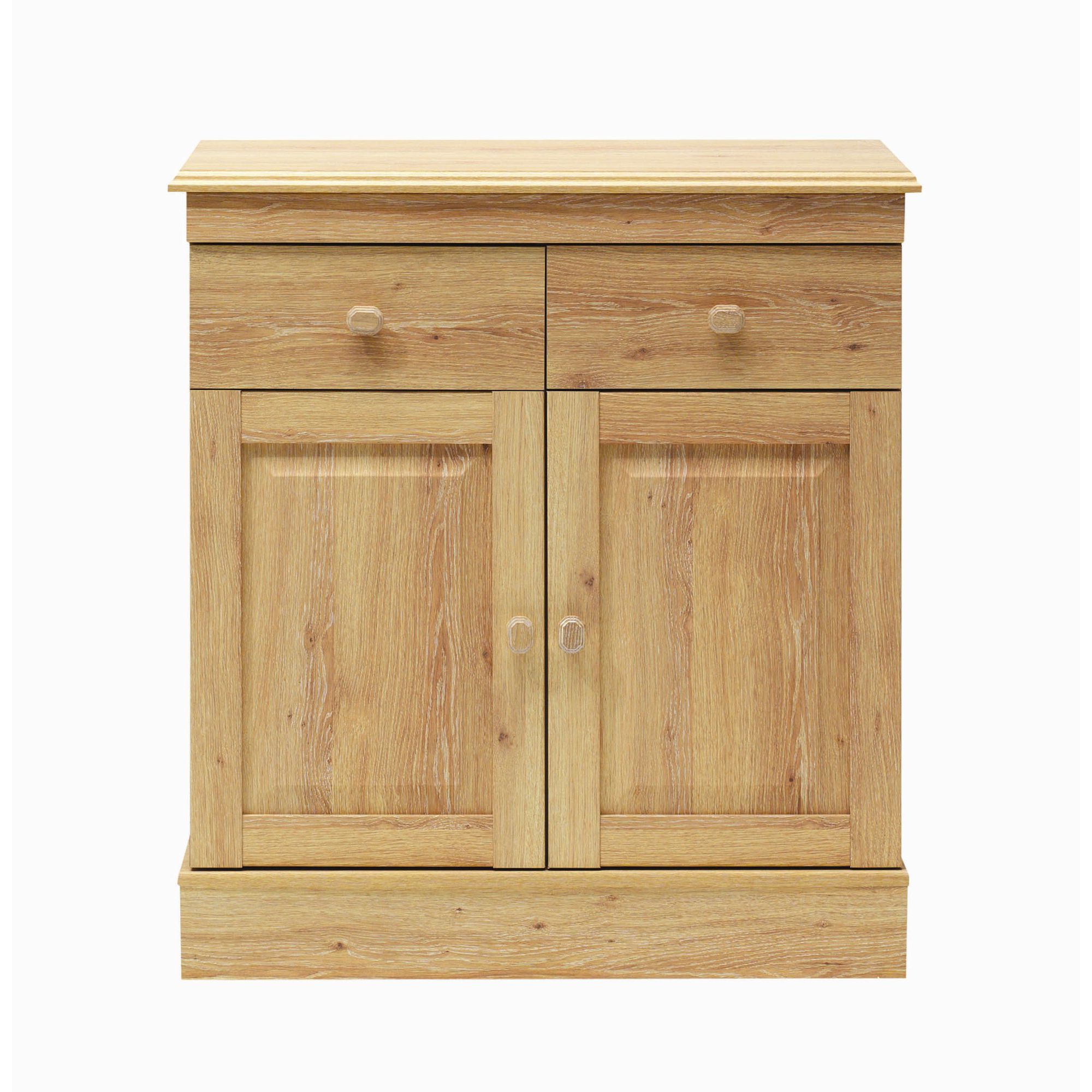 Caxton Driftwood Two Door Sideboard in Limed Oak at Tesco Direct