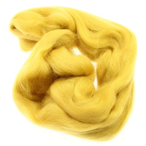 Image of Dhf-r12 Old Gold 20g Falkland Wool Tops
