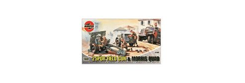 Image of 25pdr Field Gun & Morris Quad (a01305) 1:76