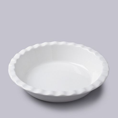 Image of Round Pie Dish Large Fluted Edge