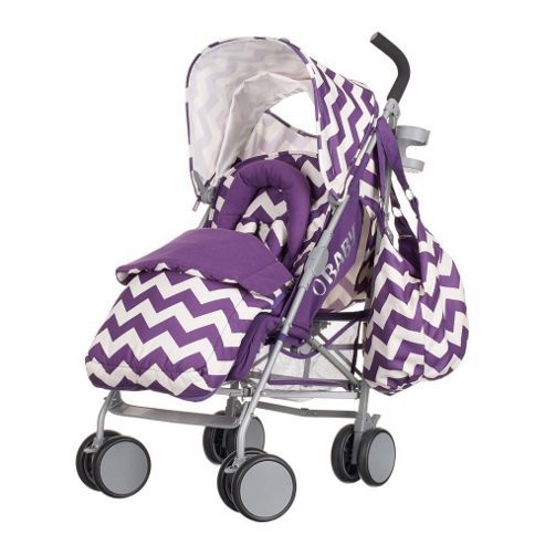 Image of Obaby Metis Plus Stroller (zigzag Purple)