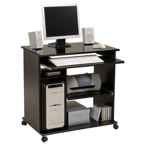 Image of Parisot Peps Computer Desk - Black