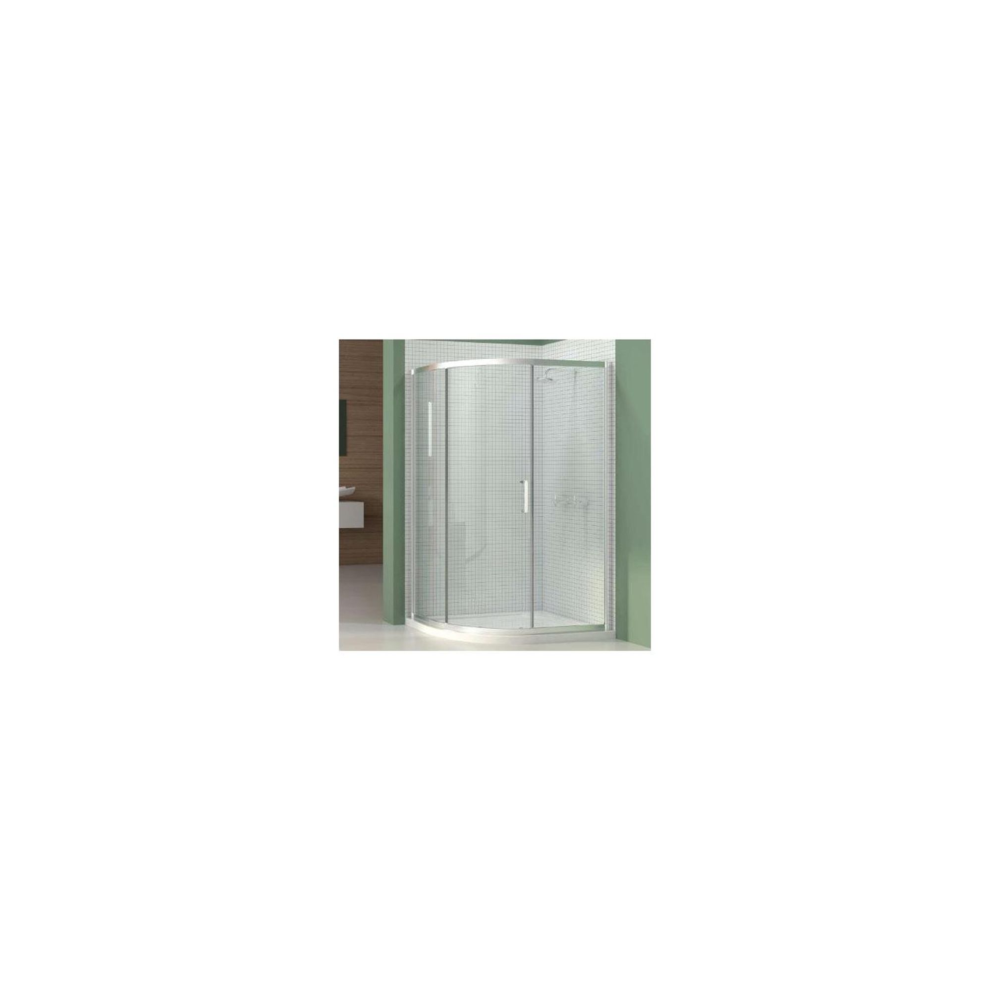 Merlyn Vivid Six Offset Quadrant Shower Door, 1000mm x 800mm, 6mm Glass at Tesco Direct