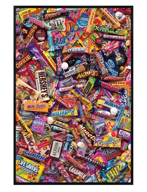 Image of Gloss Black Framed I Love Candy Poster