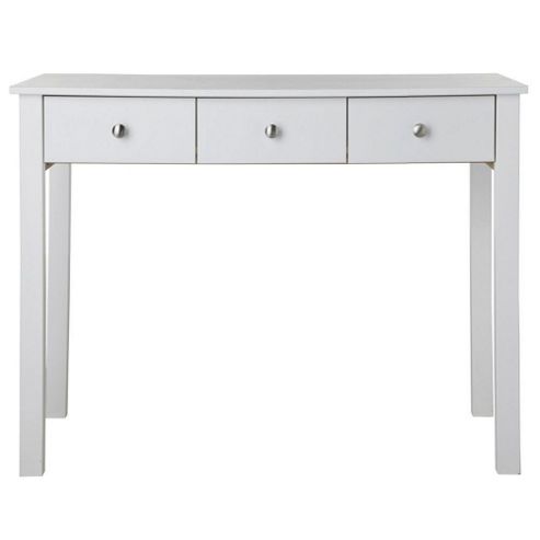 Image of Valufurniture Florence White 3 Drawer Dressing Table