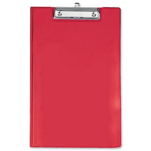 Image of Rapesco Clipboard Fold-over With Pocket And Pen Holder Foolscap Red Ref Vfdcb0r3