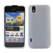 iTALKonline 19281 SoftSkin White Silicone Case - LG P970 Optimus Black Schwarz