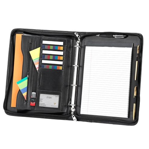Image of Falcon Drop Handle Conference Folder With 4 Ring Binder And Internal Organiser
