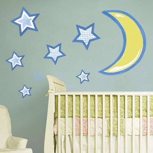 Image of Stars & Moon Giant Wall Stickers