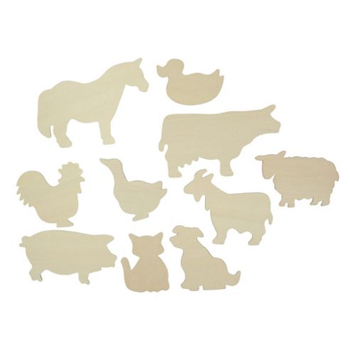 Image of Bigjigs Toys Bj021t07 Farm Animals Drawing Templates