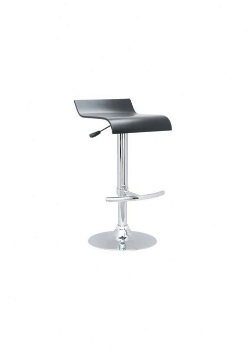 Image of Home Zone Furniture Arena Bar Stool In White (set Of 2) - Black