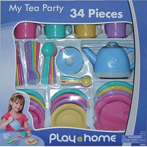 Image of Keenway Play At Home My Tea Party 34 Piece