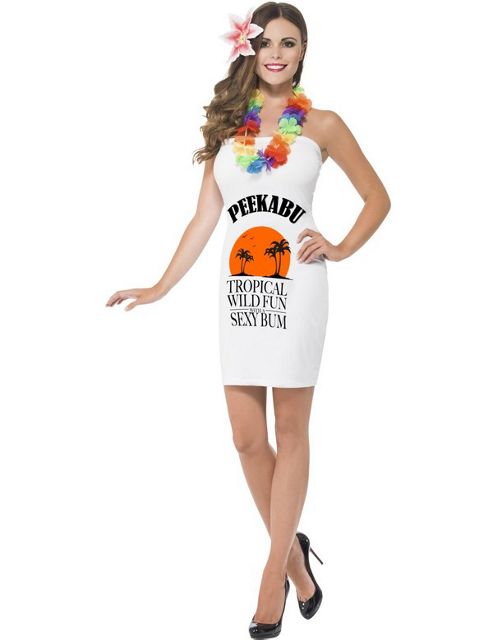 Image of Adult Peekabu Caribbean Fun Costume Extra Small