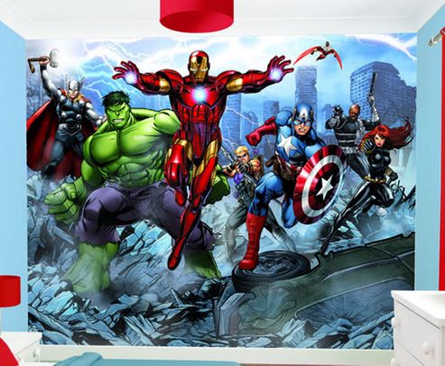 Image of Avengers Wallpaper Mural