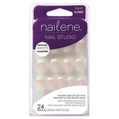 Image of Nailene Nail Studio Artificial Nails Short French 71177