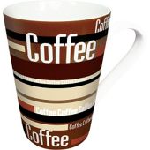 KÃ¶nitz 12.2" Coffee Stripes Mug (Set of 4).