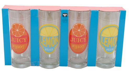 Image of Ravenhd 0038.520 Tumblers Retro Fruits X4