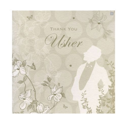 Image of Enchanted Usher Wedding Thank You Card