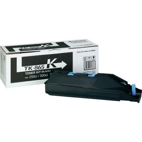 Image of Kyocera Mita Tk-865k Black (yield 20,000 Pages) Toner Kit For Taskalfa 250ci/300ci Colour Printers
