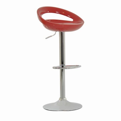 Image of Crescent Red Breakfast Bar Stool