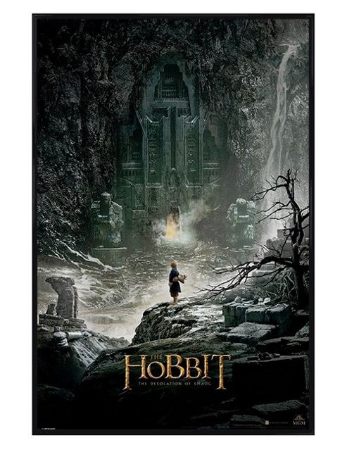 Image of Gloss Black Framed The Hobbit The Desolation Of Smaug Poster