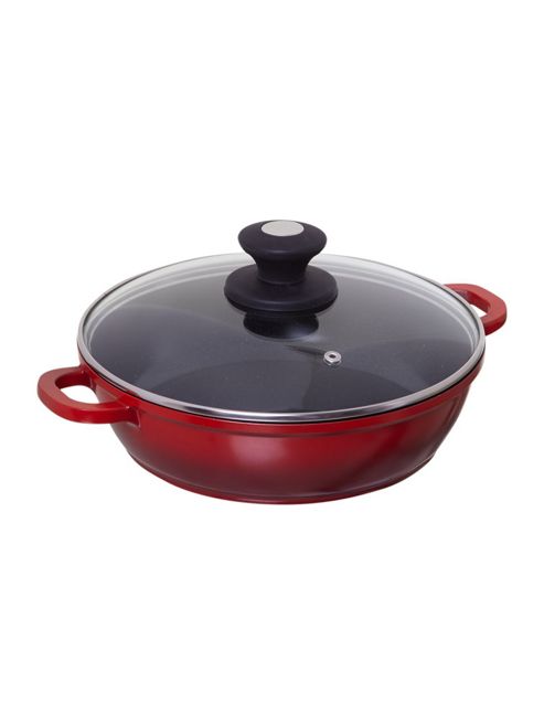 Image of Linea Cast Aluminium Serving Pan With Lid, 24cm