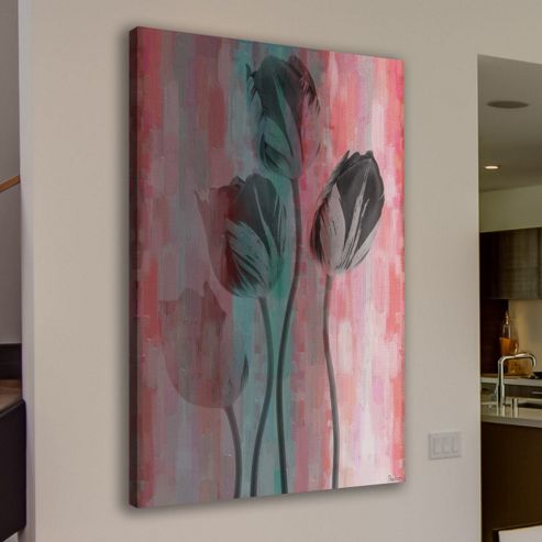 Image of Parvez Taj Garden Life 2 Canvas Wall Art - 114 Cm H X 76 Cm W X 5 Cm D