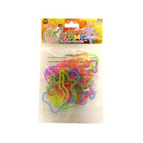 Image of Bandz Shaped Wristbands ~ Rubber Bands Scented Yummy 12 Pack