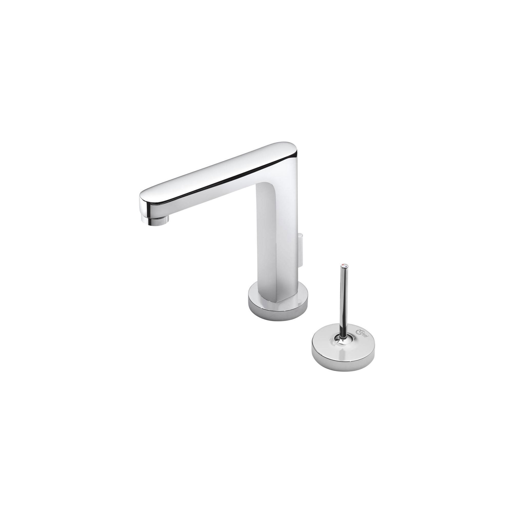 Ideal Standard Simply U 2 Tap Hole Rectangular Spout Basin Mixer Tap with 2 Round Backplates at Tesco Direct