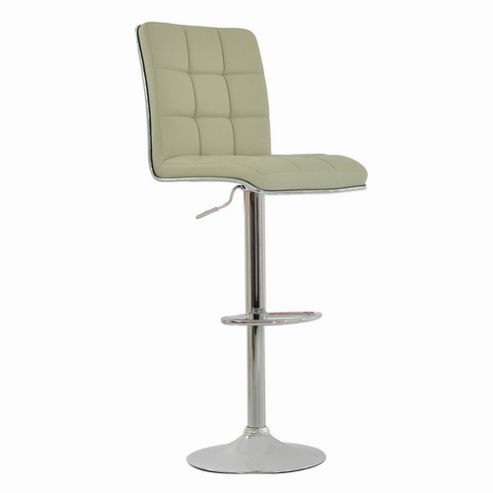 Image of Atlanta Cream Faux Leather Bar Stool