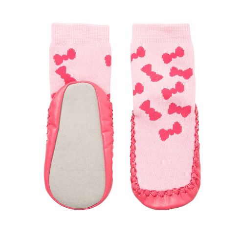Image of Bow Moccasin Socks - Multi