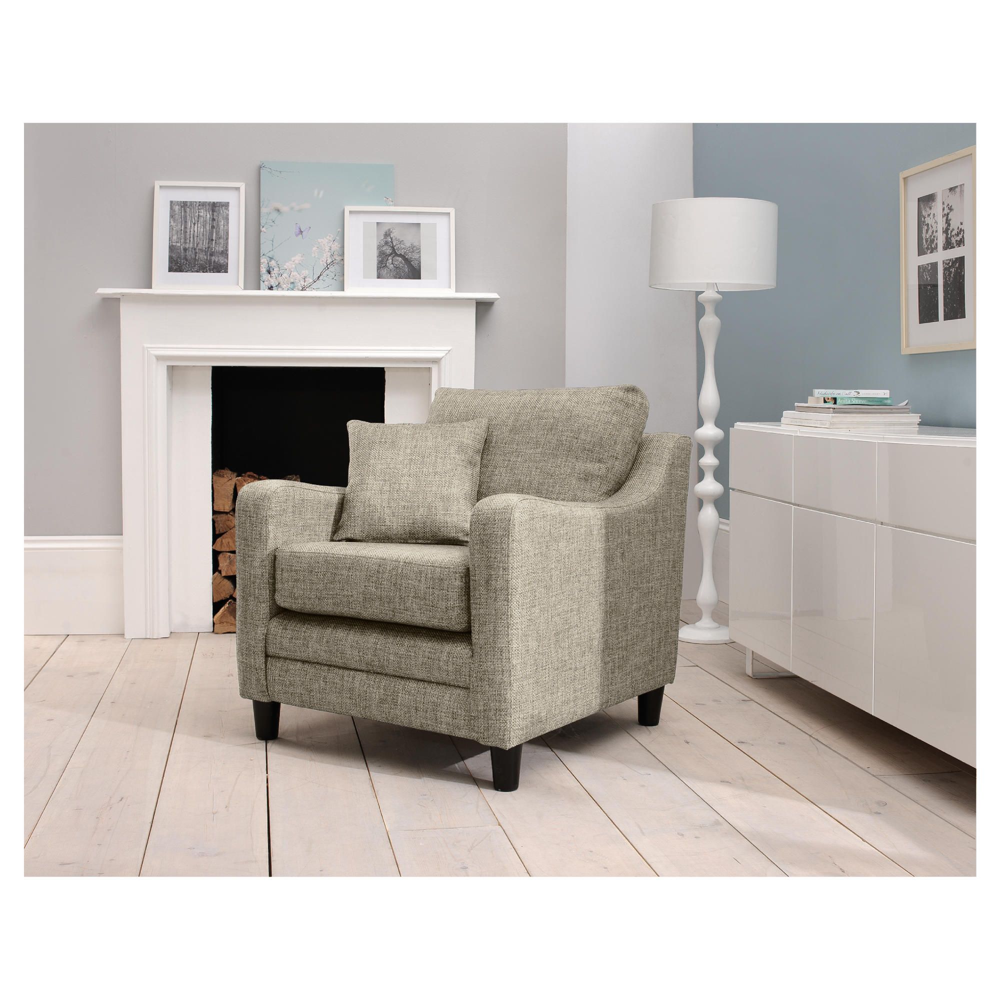 Buckingham Fabric Armchair Sofa Biscuit at Tesco Direct