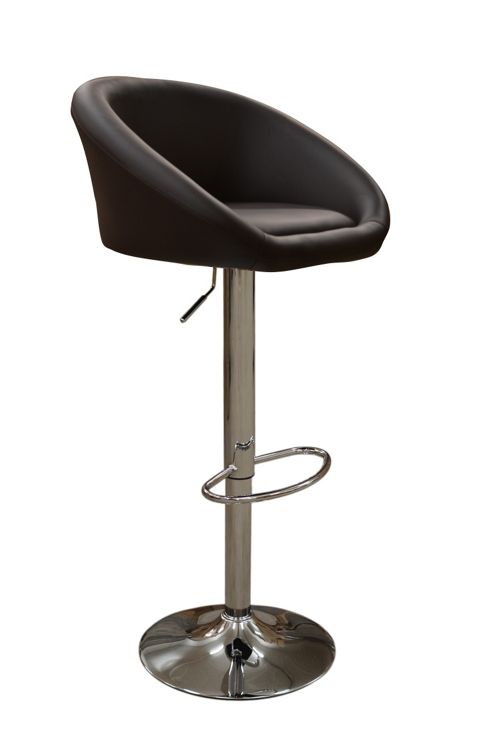 Image of Venus Brown Faux Leather Bar Stool