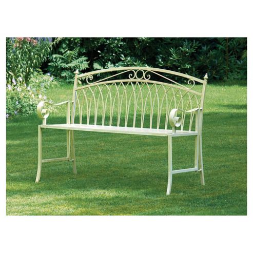 Image of Versailles Garden Bench, Antique Cream