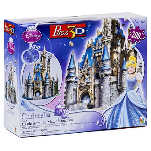 Image of Princess Cinderella Castle 3d Puzzle - 200 Pieces