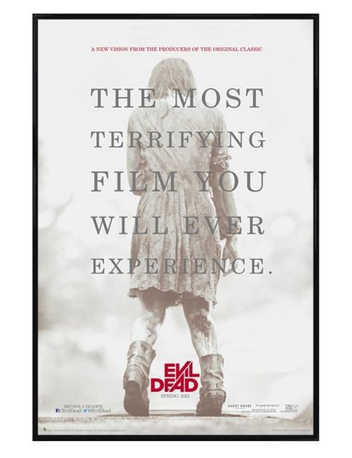 Image of Gloss Black Framed The Evil Dead A Terrifying Experience Poster
