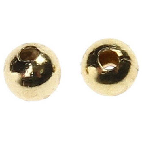 Image of Plated Metal Bead - Gold - 50 Pack