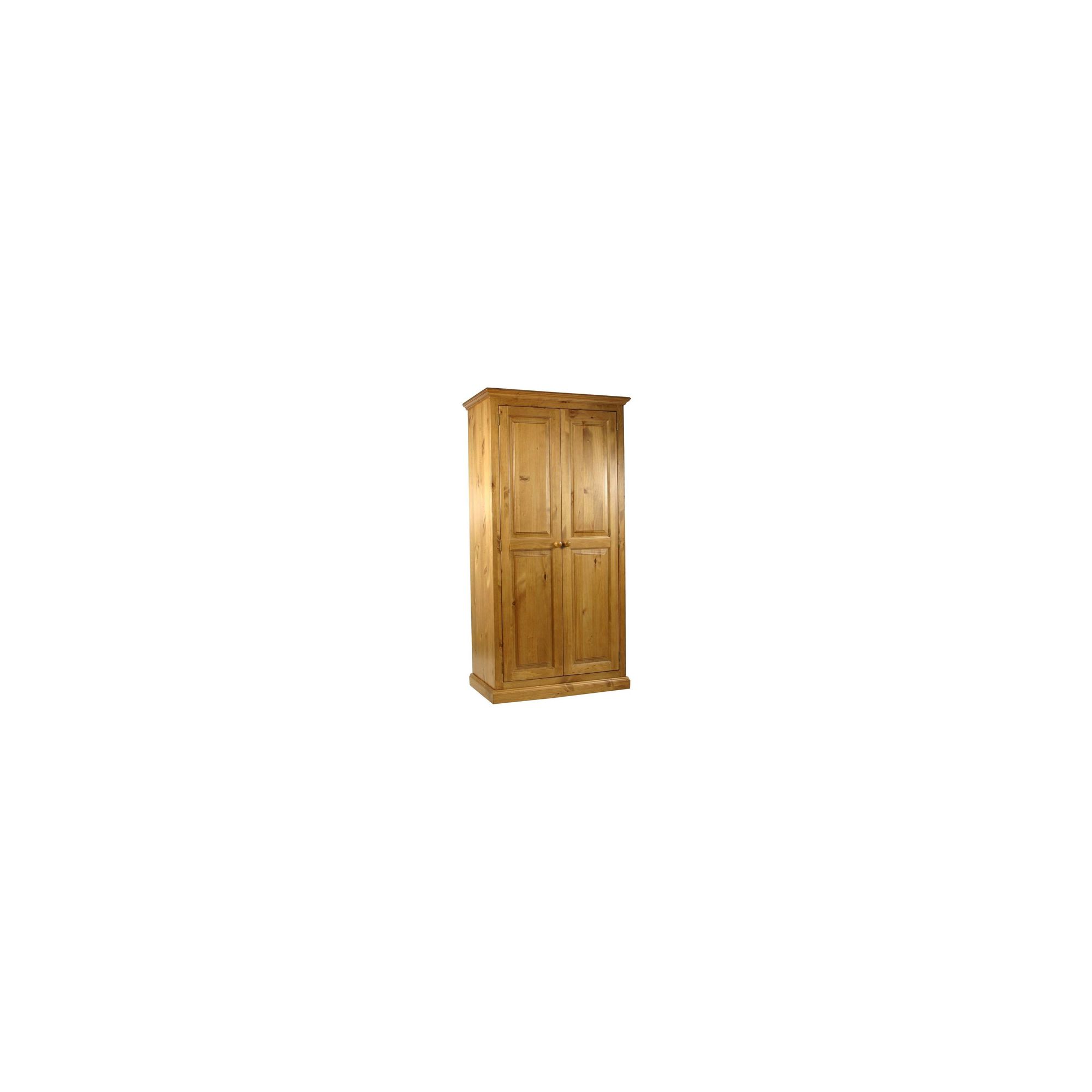 Kelburn Furniture Pine Full Hanging Small Wardrobe in Antique Wax Lacquer at Tesco Direct