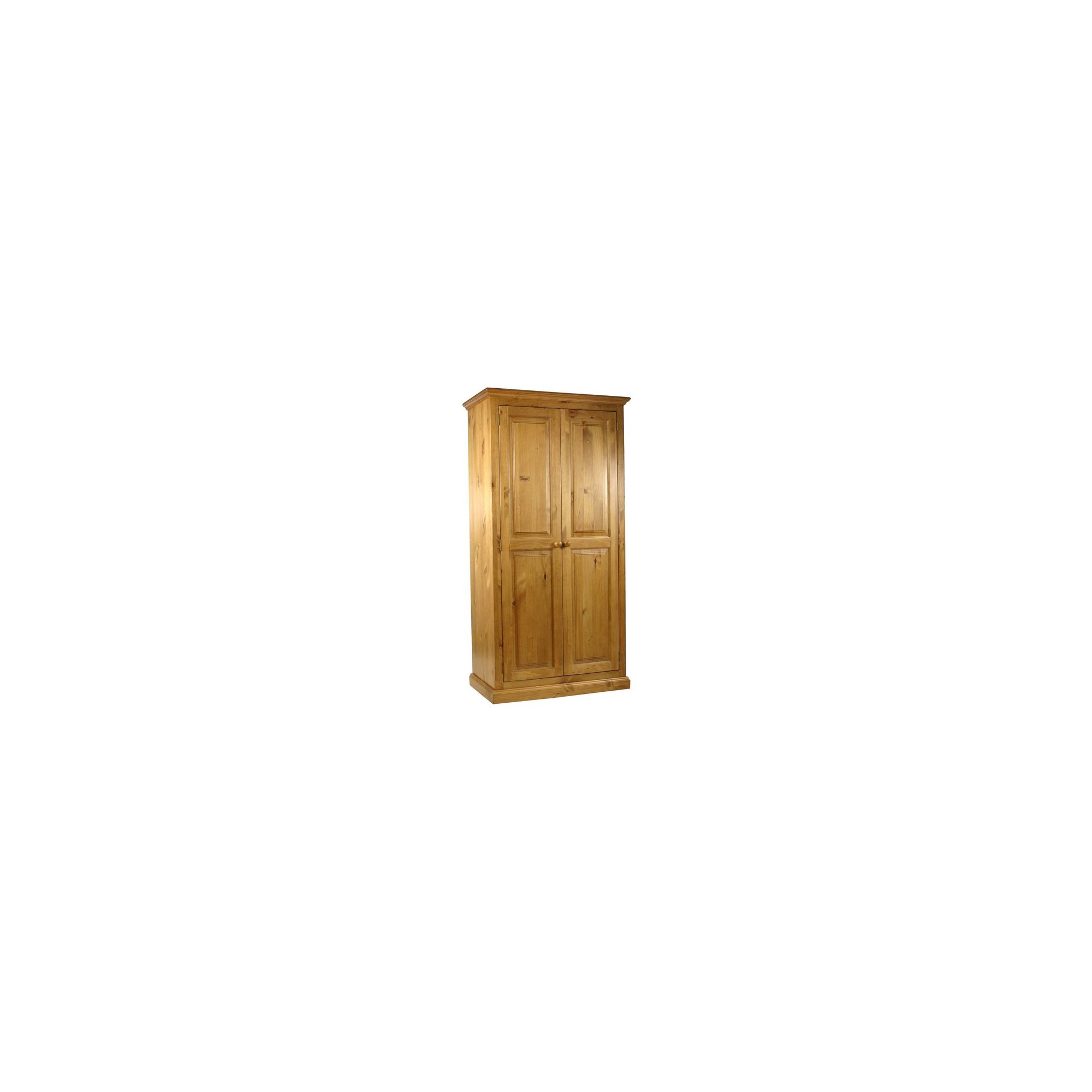 Kelburn Furniture Pine Full Hanging Small Wardrobe in Antique Wax Lacquer at Tesco Direct