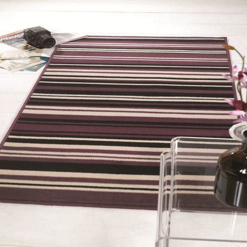 Image of Element Canterbury Purple/black 160x220 Cm Rug