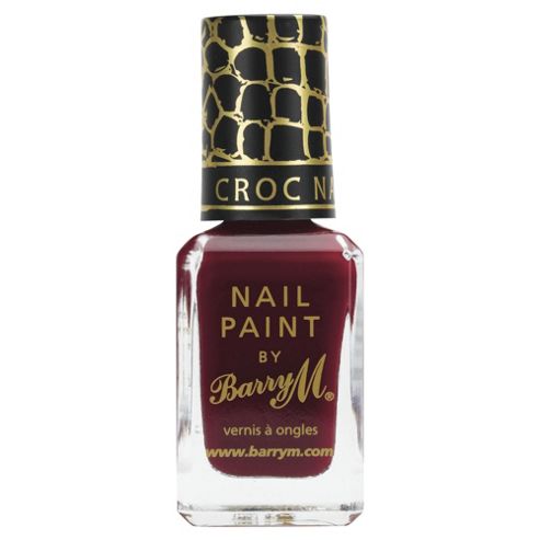 Image of Barry M Nail Paint 343 - Croc Nail Effects Burgundy
